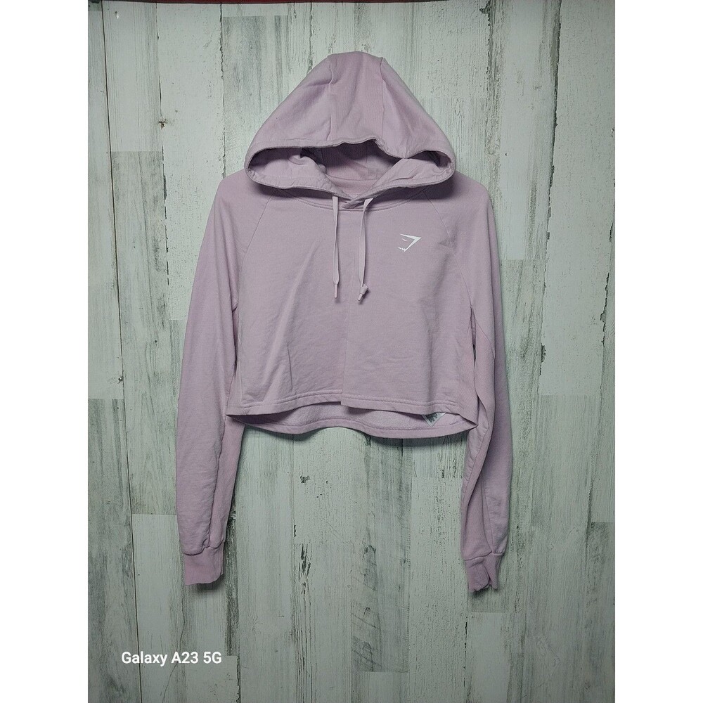 Gymshark Lavender Cropped Hoodie - Women's Lightweight Pullover